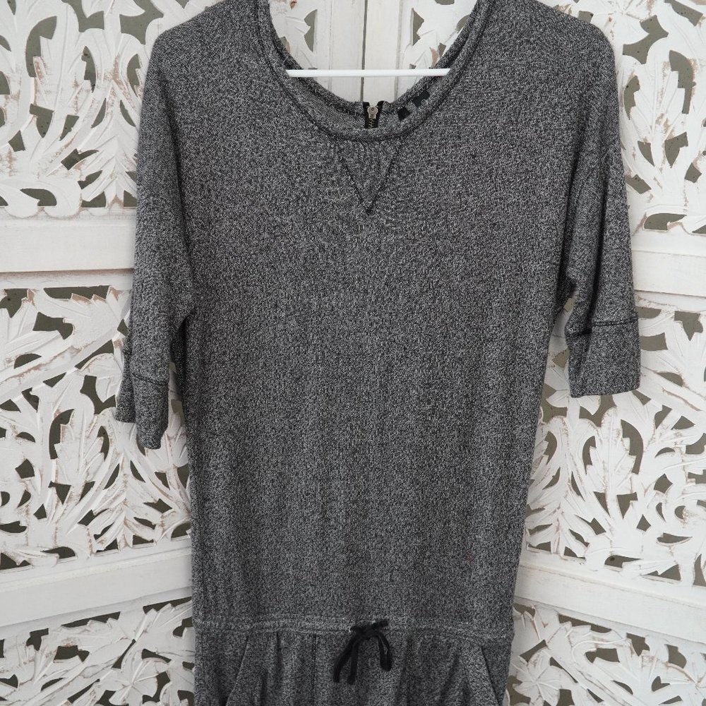 Kasie | Gray drawstring waist romper